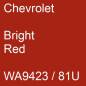 Preview: Chevrolet, Bright Red, WA9423 / 81U.